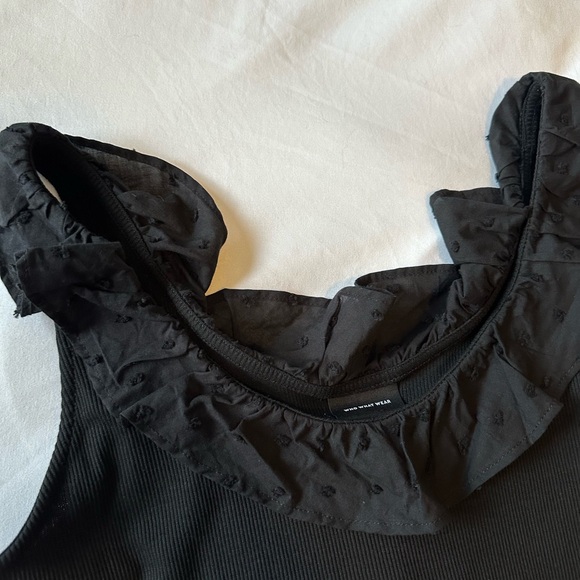 NWT Who What Wear | Ribbed Ruffle Tank - Picture 3 of 4